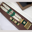 JCM Kundan And Pearl Long Necklace Set