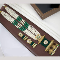 JCM Kundan And Pearl Long Necklace Set