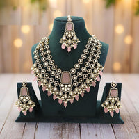 JCM Kundan Pearl And Beads Necklace Set