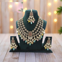 JCM Kundan Pearl And Beads Necklace Set