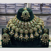 Elegant JCM Kundan Beads Necklace Set Perfect for Bridal & Festive Looks