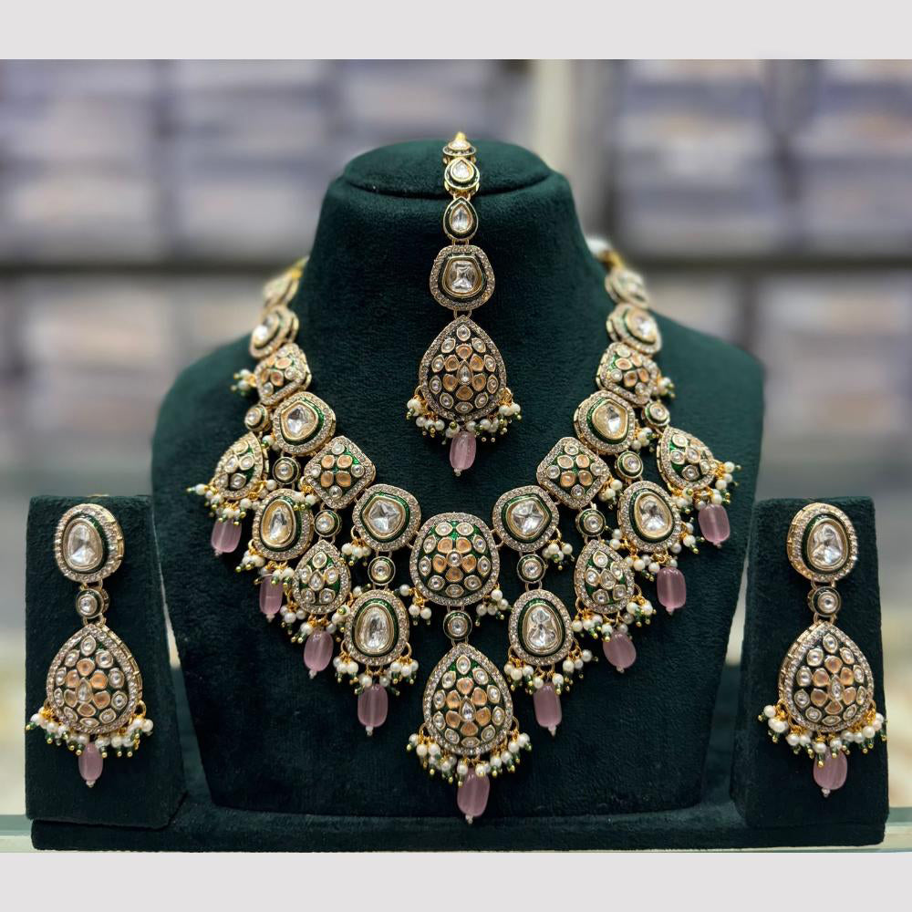 JCM Traditional Kundan Beads Set – Ideal for Weddings, Parties & Celebrations