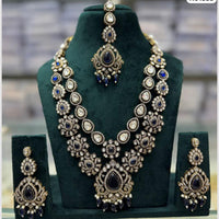 JCM Traditional Kundan & Austrian Stone Necklace Set – Ethnic Jewelry for Women