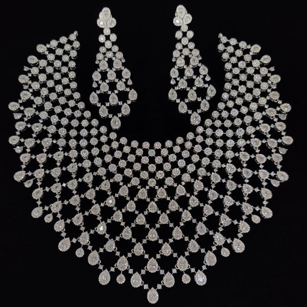 JCM American Diamond Necklace Set – Stylish Modern Jewellery for Every Occasion