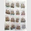 JCM Gold Plated Crystal Stone And Beads Dangler Earrings