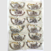 JCM Traditional Necklace Set Austrian Crystals with Matching Maang Tikka