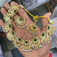 JCM Designer Pota Stone Necklace – Elegant Indian Jewelry Set