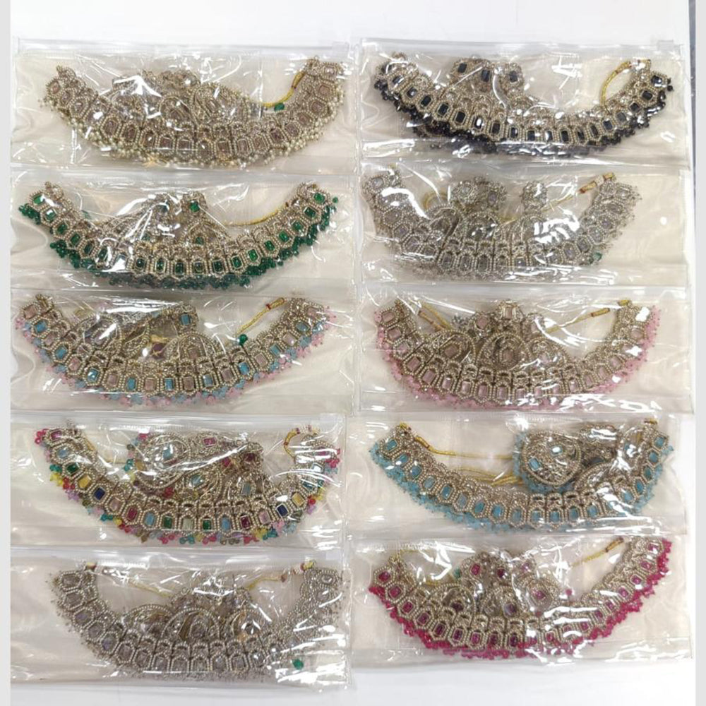 JCM Fashion Jewelry Set – Crystal and Austrian Stone Necklace for Festive Looks