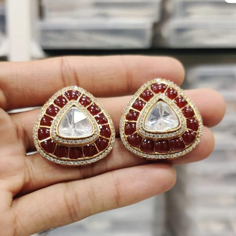 JCM Designer Statement Earrings – Crystal Embellished Studs