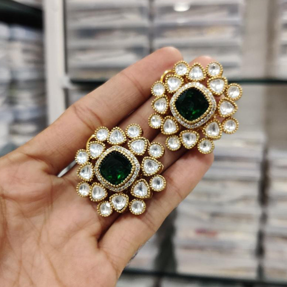 JCM Designer Statement Earrings – Crystal Embellished Studs