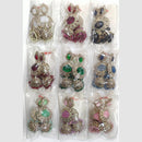 JCM Premium Jhumki Earrings – Sparkling Crystals in Bold Statement Style