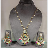 JCM Ethnic Chic Vibrant Beads and Pearl Drops Necklace Set