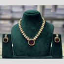 JCM Blush of Royalty Crystal and Kundan Stone Necklace Set