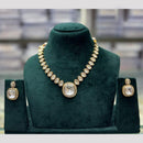 JCM Blush of Royalty Crystal and Kundan Stone Necklace Set