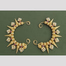 JCM Golden Swirl Pearl Drop Earrings