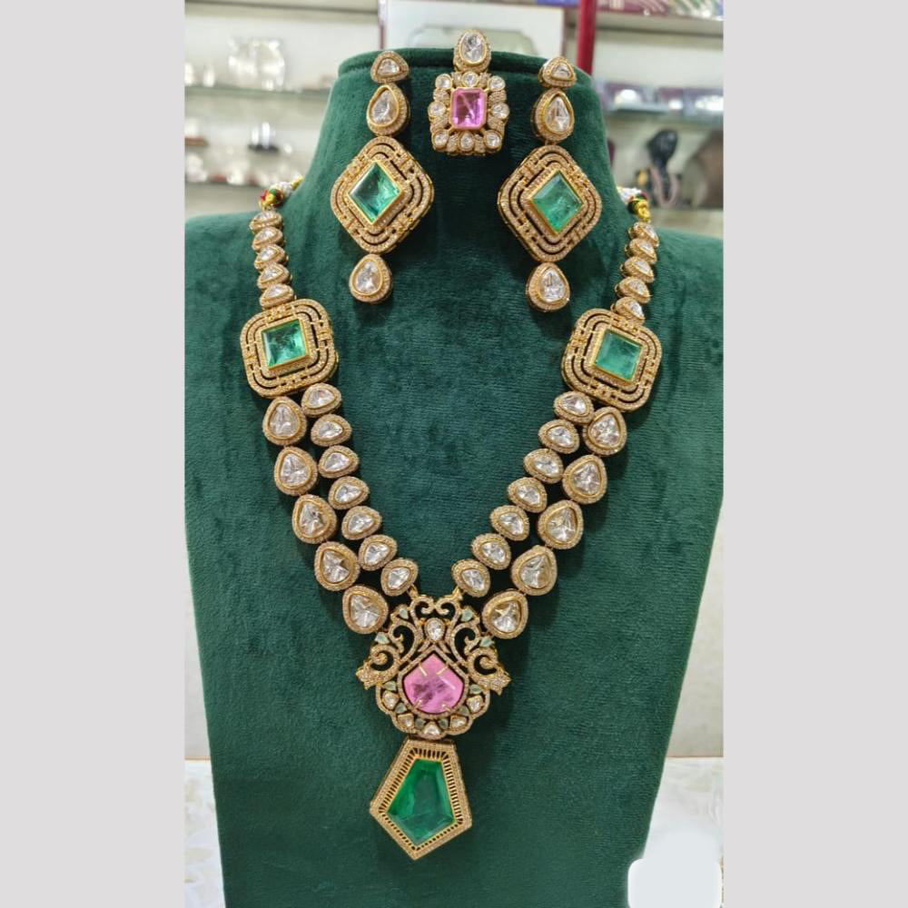 JCM Grand Set Featuring Large Gemstones and Brilliant Sparkle Necklace Set