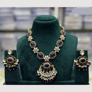 JCM Kundan And Beads Necklace With Pearl Droping