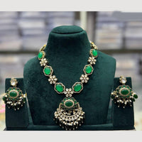 JCM Kundan And Beads Necklace With Pearl Droping