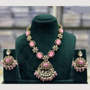 JCM Kundan And Beads Necklace With Pearl Droping