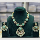 JCM Kundan And Beads Necklace With Pearl Droping
