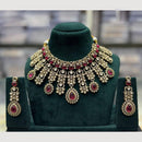 JCM Kundan And Crystal Stone Necklace Set 