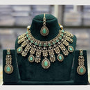 JCM Kundan And Crystal Stone Necklace Set