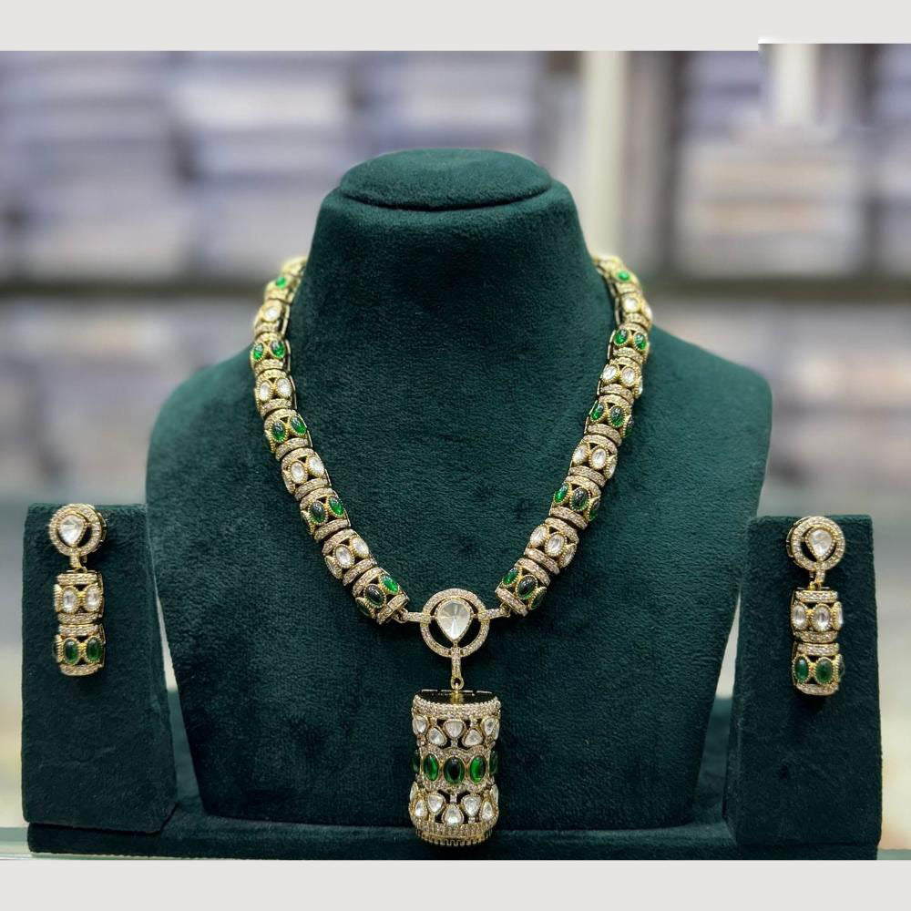 JCM Kundan Stone Necklace Set