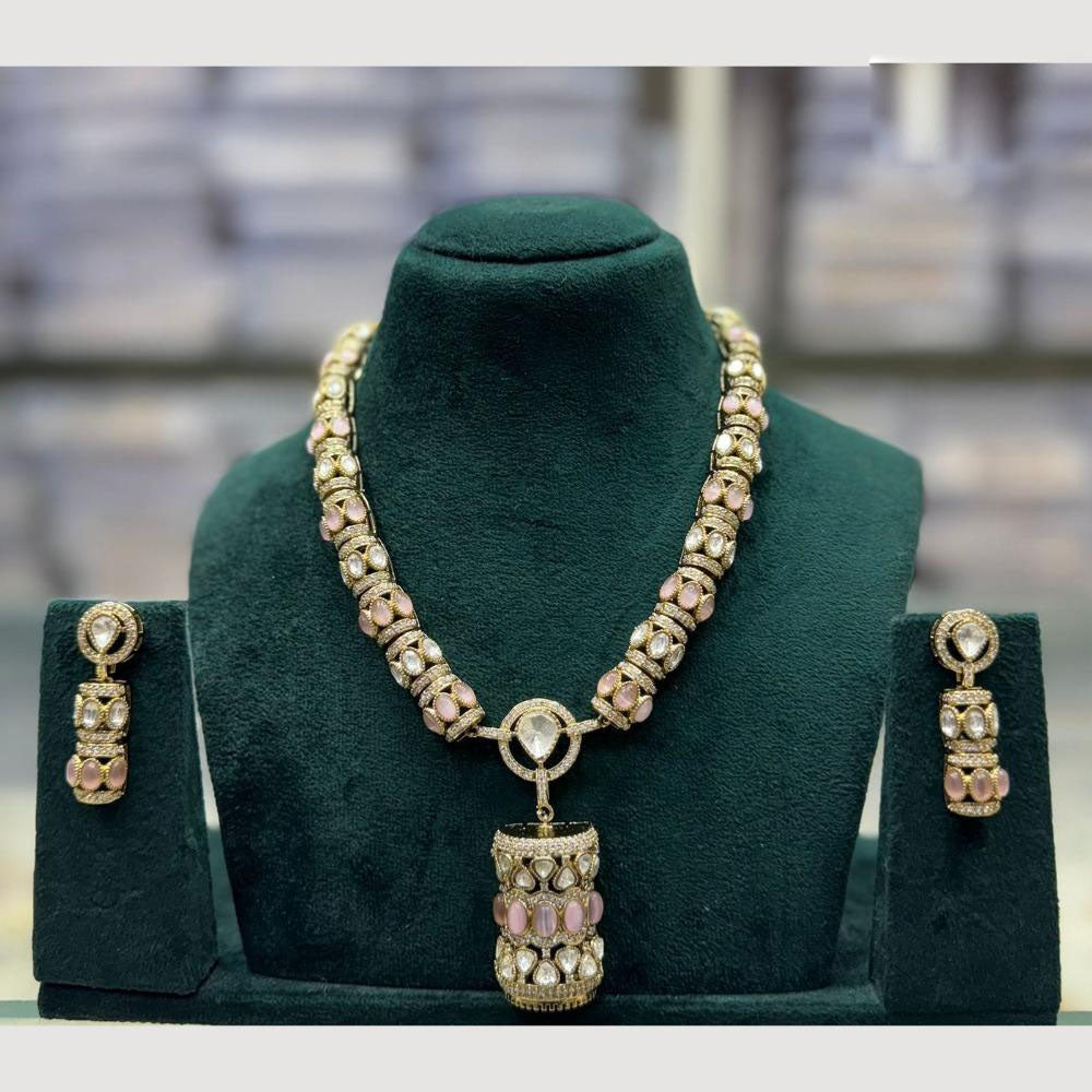 JCM Kundan Stone Necklace Set