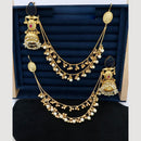 JCM  Traditional Elegance Kann Chain Earrings with monalisa stone and pearl