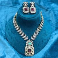 JCM Jewellery Ethnic Charm Pota And Austrian Stone Necklace Set