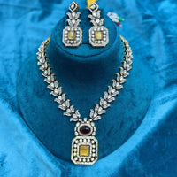 JCM Jewellery Ethnic Charm Pota And Austrian Stone Necklace Set