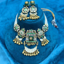 JCM Jewellery Elegant Shine Pota Stone And Pearls Necklace Set