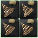 JCM Mughal Inspired Chandbali Passa with Kundan & Pearl Detailing