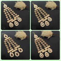 JCM Mughal Inspired Floral Design Passa with Kundan & Pearl Detailing