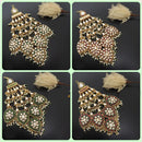 JCM Traditional Leaf Design Kundan and Pearl Passa