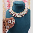 JCM Enamel Kundan Work and Pearl Drops Choker Necklace Set
