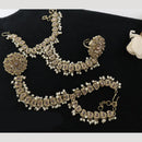 JCM Antique Kundan and Pearl Hand Harness Set