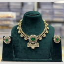 JCM Crysal and Kundan Necklace Set with Matching Earrings