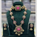JCM Handcrafted Crystal Rani Haar and Choker Necklace Set