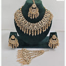 JCM Sparkling Crystal Stone Pearl And Beads Necklace Set