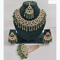 JCM Sparkling Crystal Stone Pearl And Beads Necklace Set