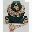 JCM Sparkling Crystal Stone Pearl And Beads Necklace Set