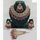 JCM Sparkling Crystal Stone Pearl And Beads Necklace Set
