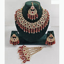 JCM Sparkling Crystal Stone Pearl And Beads Necklace Set