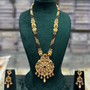 JCM Royal Pota Stone Black Beads Meenakari Pattern Mangalsutra Set