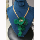 JCM Floral Design Austrian Stone Chain Pendant