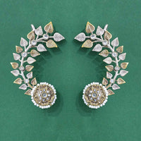 JCM Austrian Stone Whispering Leaves Heritage Ear Cuffs