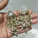JCM Traditional Kundan and Pearl Chandelier Earrings