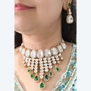 JCM Royal Kundan Choker Necklace Set Perfect for Royal Parties