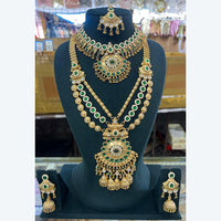 JCM Royal Polki Kundan Set Semi Bridal Elegance Redefined